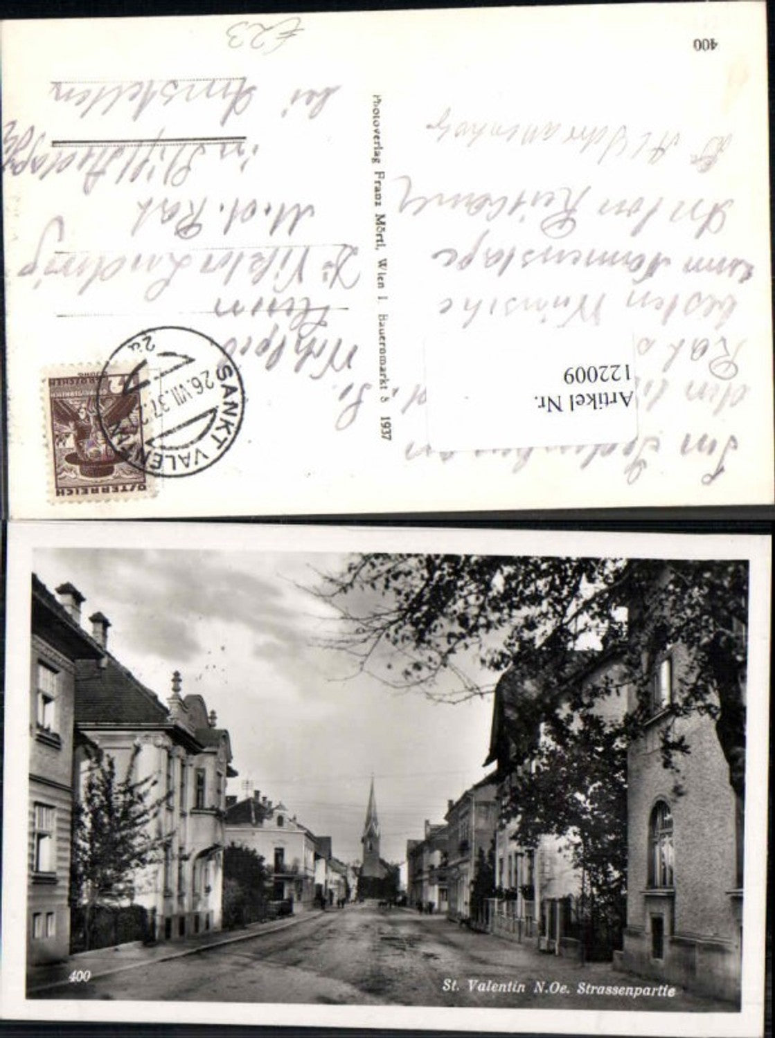 122009,St Valentin a.d. Westbahn Strassenpartie 1937