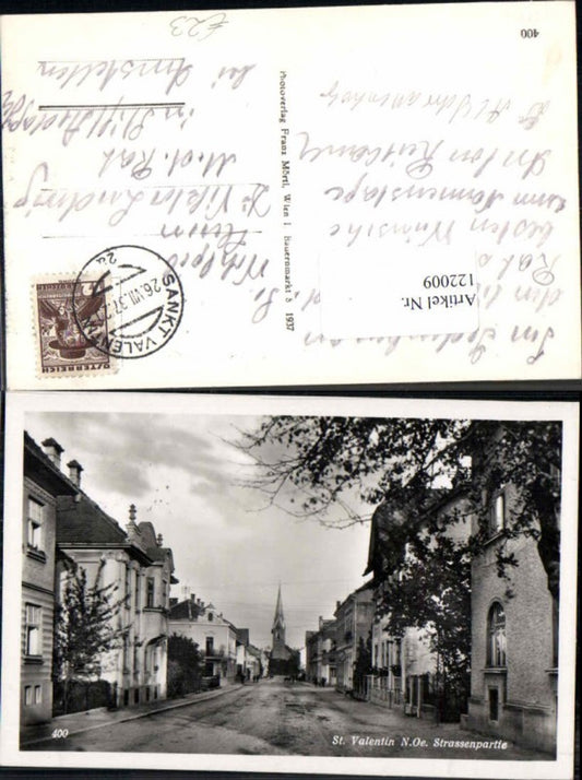 122009,St Valentin a.d. Westbahn Strassenpartie 1937