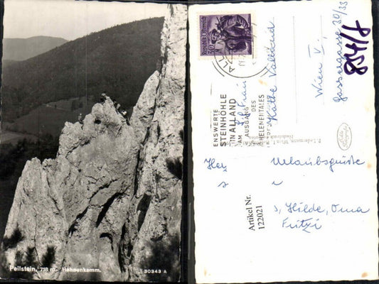 122021,Peilstein bei Berndorf Kletterer am Hahnenkamm