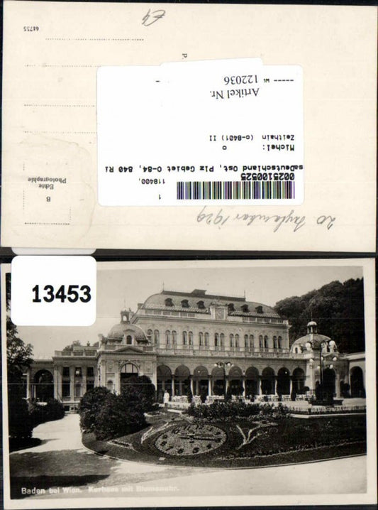 122036,Baden bei Wien Casino Blumenuhr