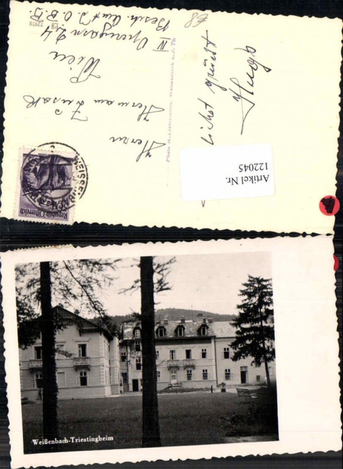 122045,Fotokarte Weissenbach a.d. Triesting Heim