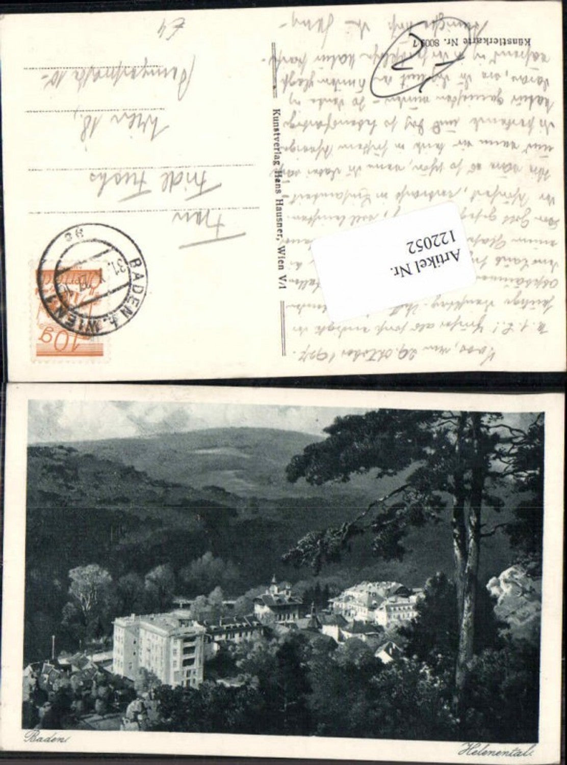 122052,Baden b. Wien Helenenthal Helenental