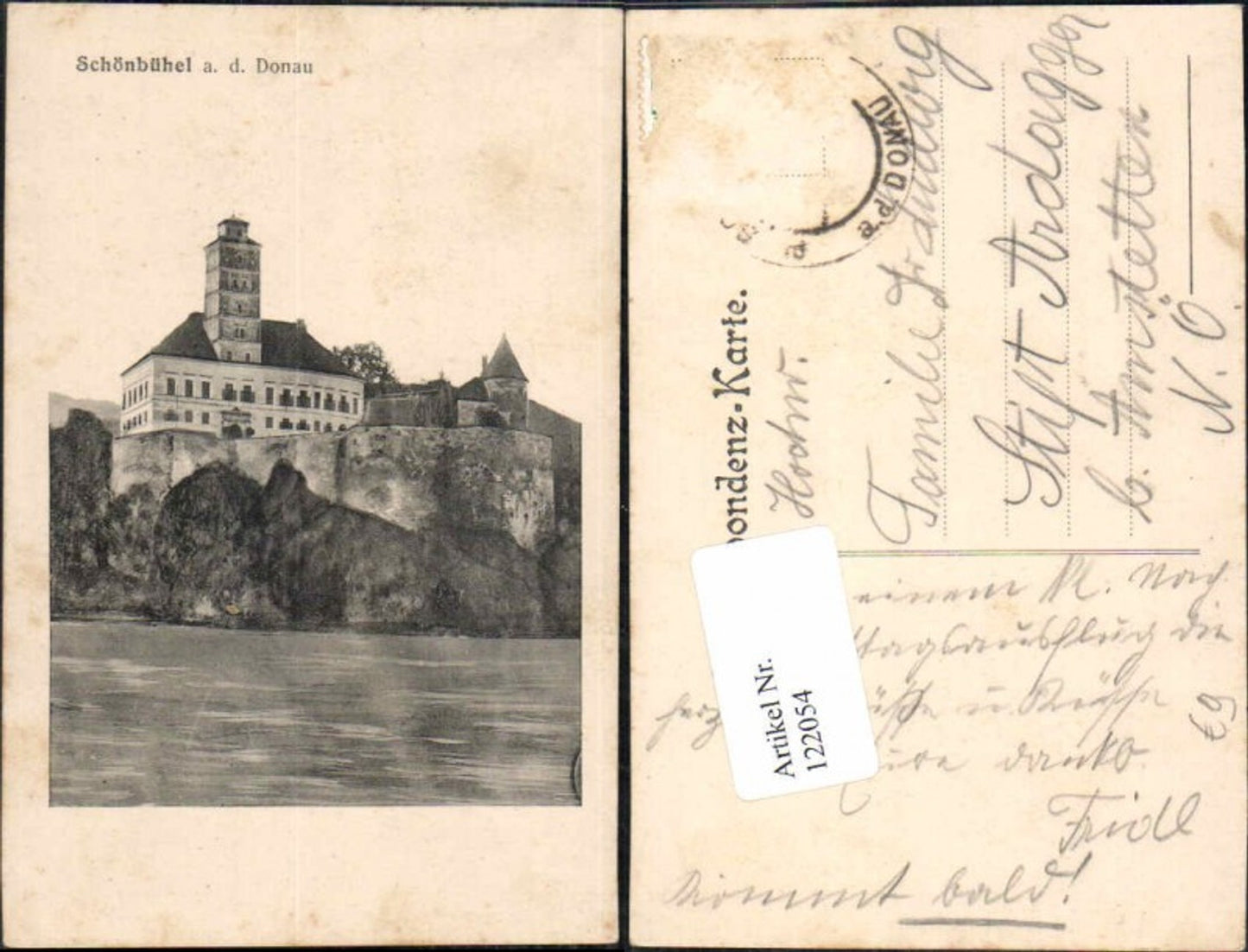 122054,Schönbühel a.d. Donau wachau 1915 Tolle Ansicht