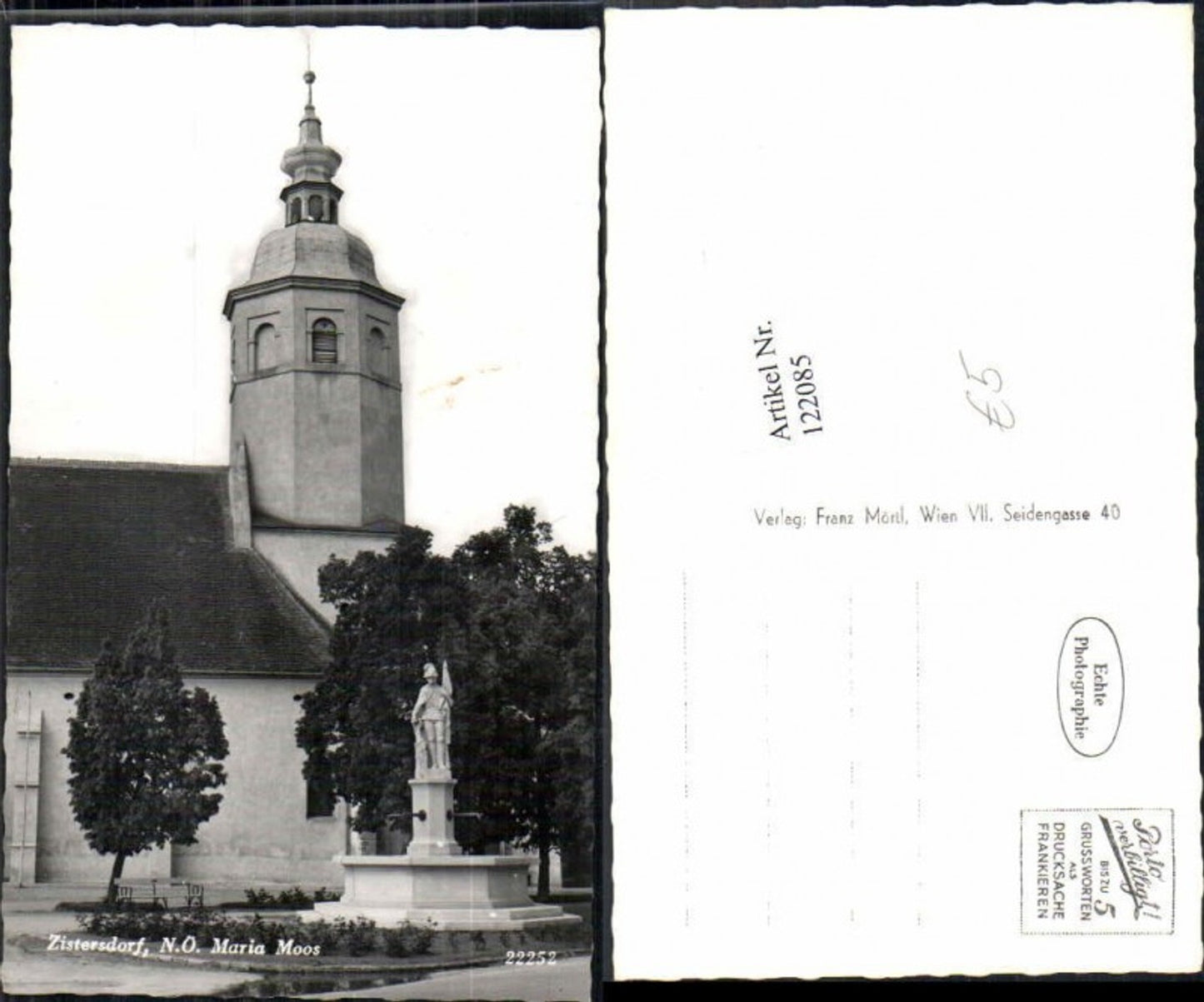 122085,Maria Moos m. Brunnen bei Zistersdorf Gänserndorf