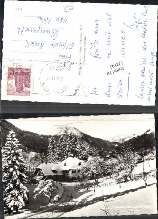122103,Gasthaus Seehof am Lunzersee Lunz am See 1972