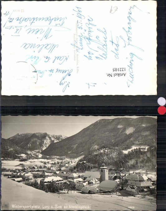 122105,Lunz am See Lunzersee Wintersportplatz Winteransicht