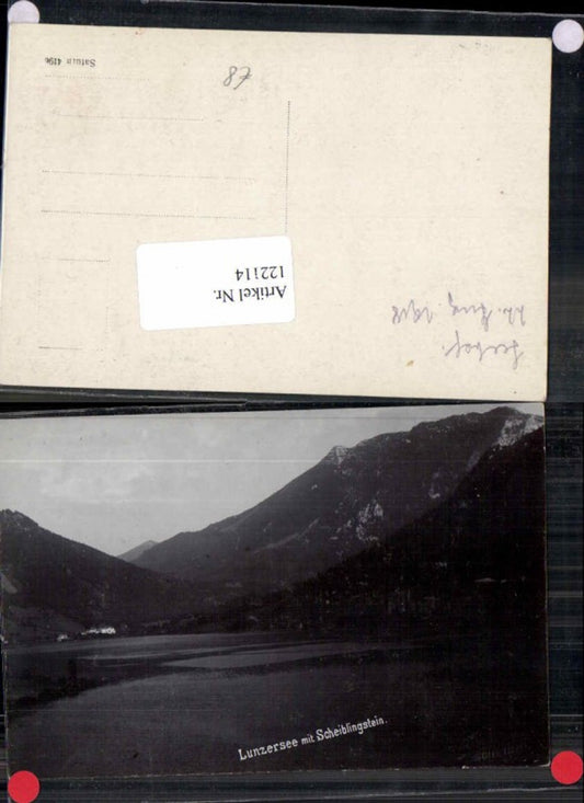 122114,FotoAK Lunzersee Lunz am See Tolle Karte 1908