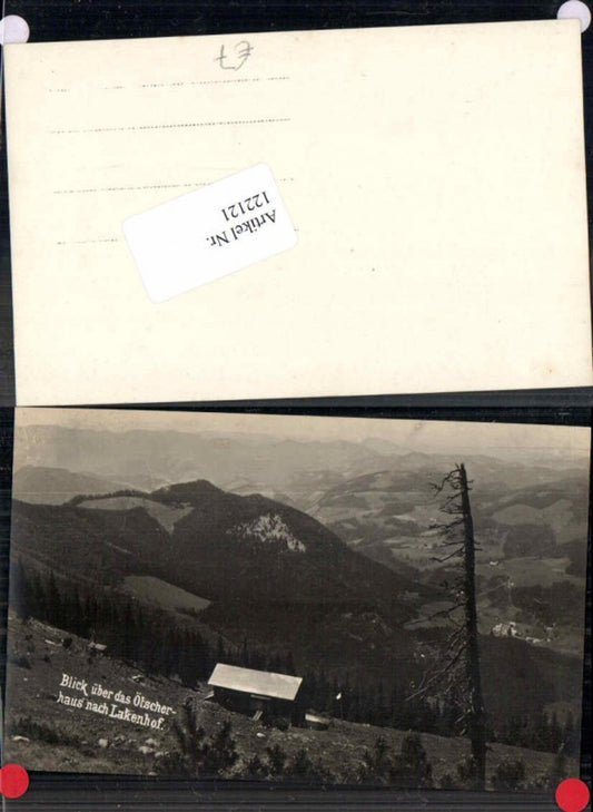 122121,FotoAK Blick über das Ötscherhaus a. Lackenhof Lakenhof Ötscher 1908