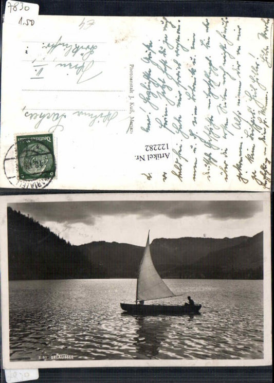 122282,Erlaufsee Tolle Partie m. Segelboot Segelschiff Boot