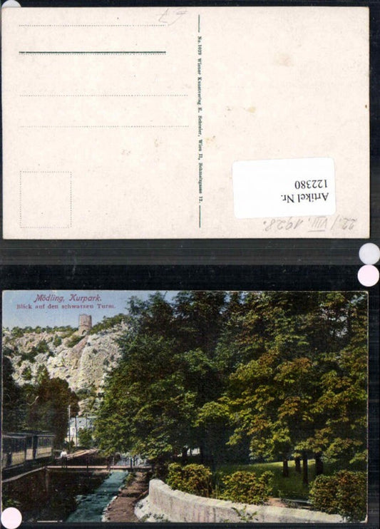 122380,Mödling bei Wien Blick zum Schwarzen Turm 1915