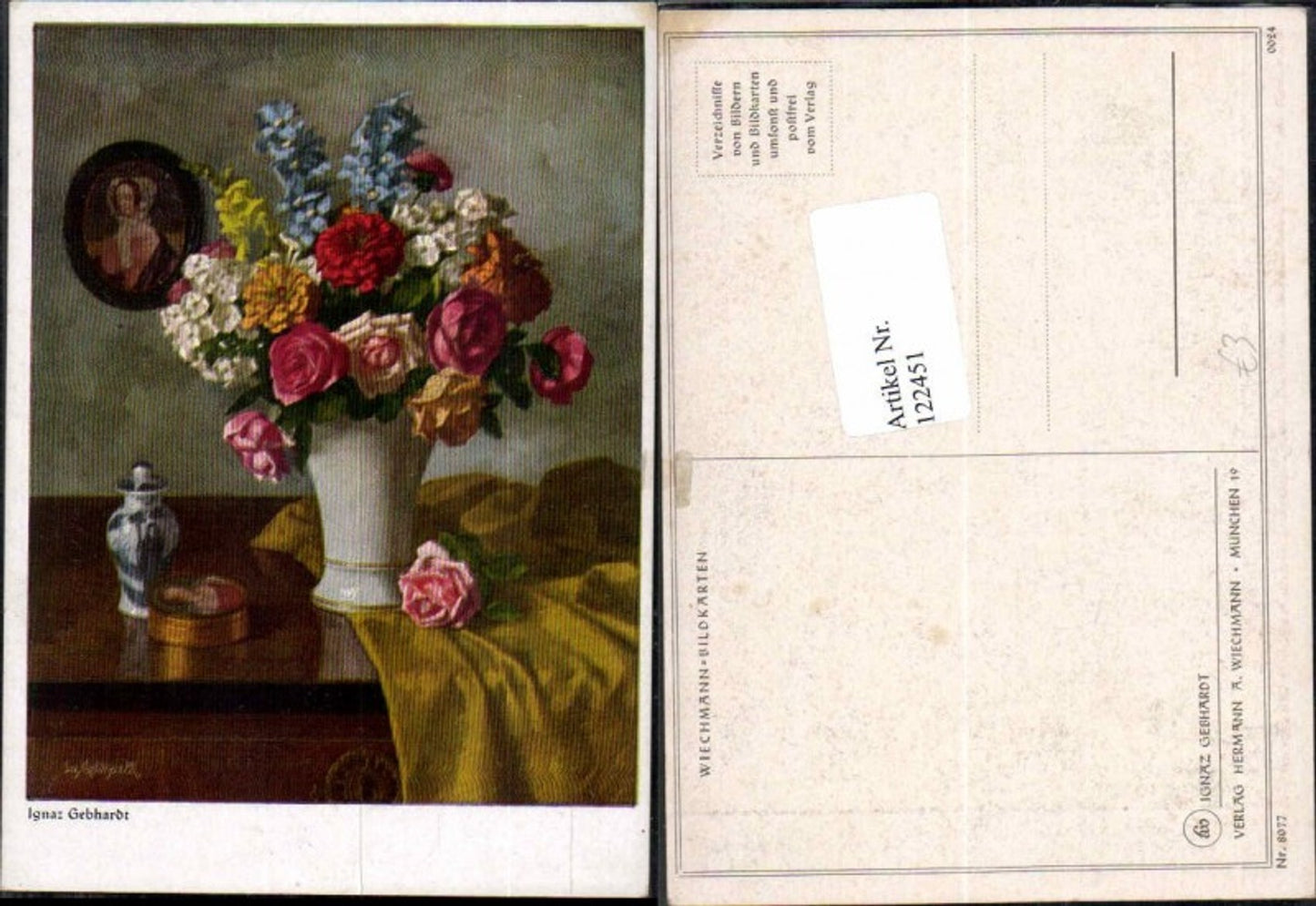 122451, Ignaz Gebhardt Flowers Roses
