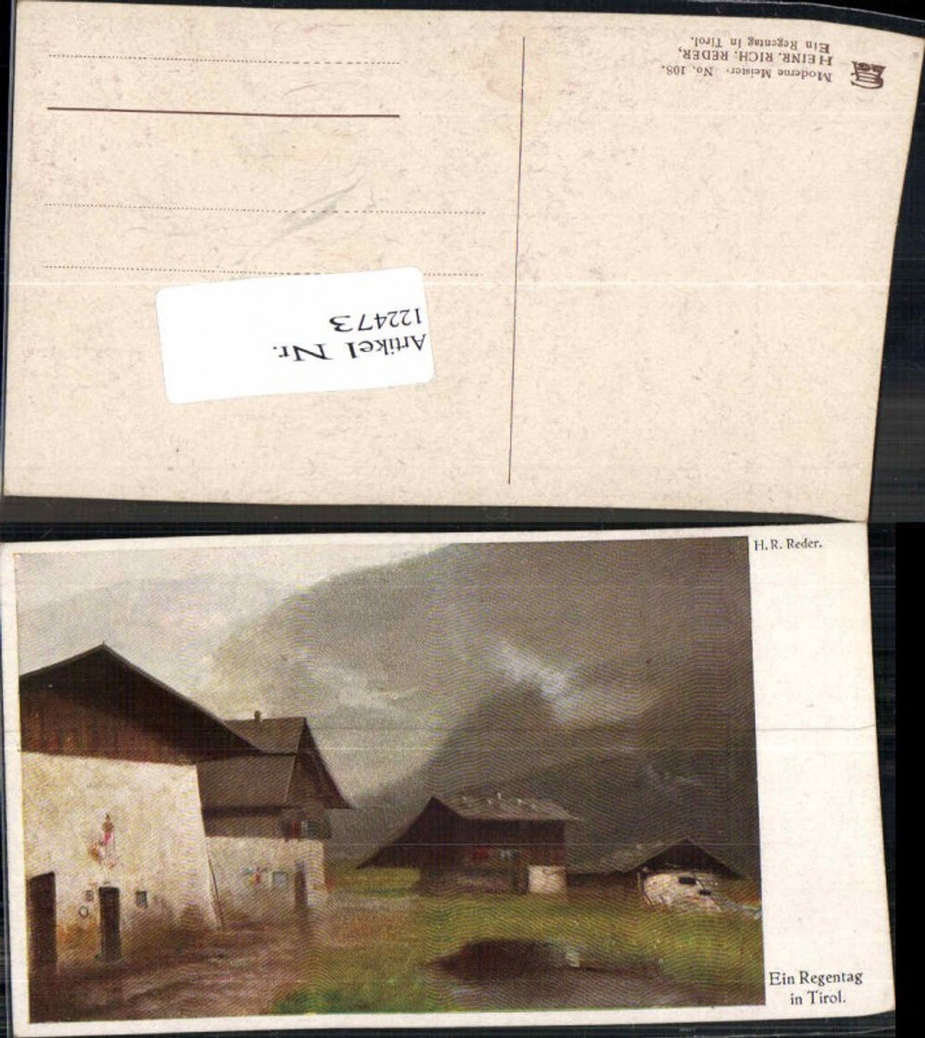 122473,Heinrich Richard Reder Ein Regentag in Tirol