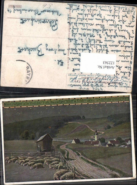 122563,Paul Hey Volksliedkarte 45 Nun ruhen alle Wälder