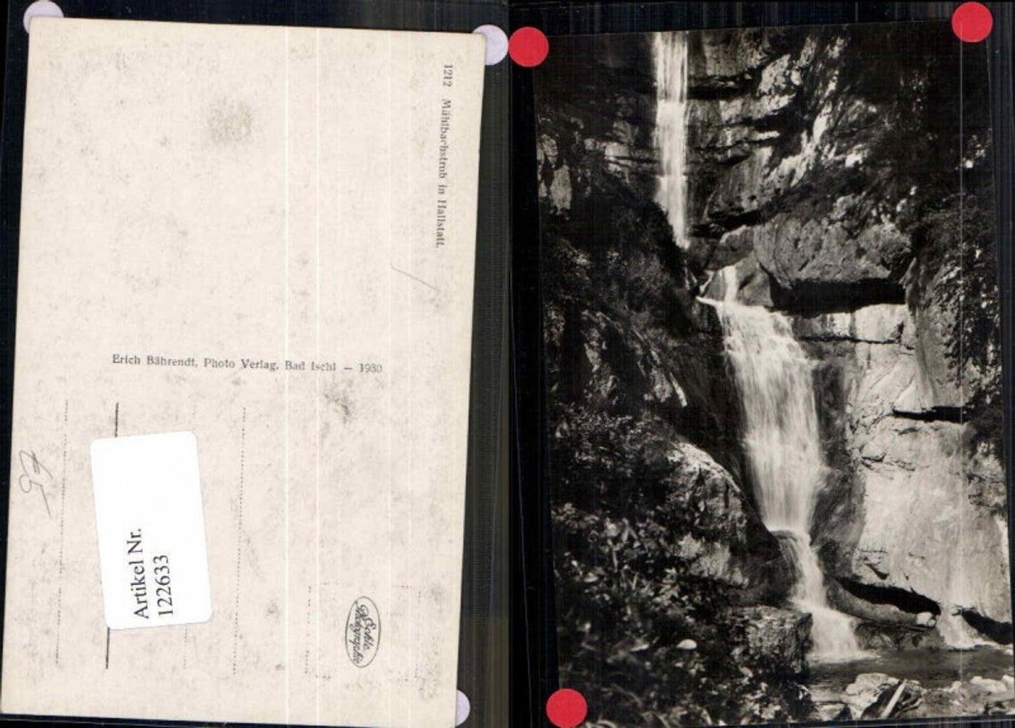 122633,Mühlbachstrub bei Hallstatt 1930