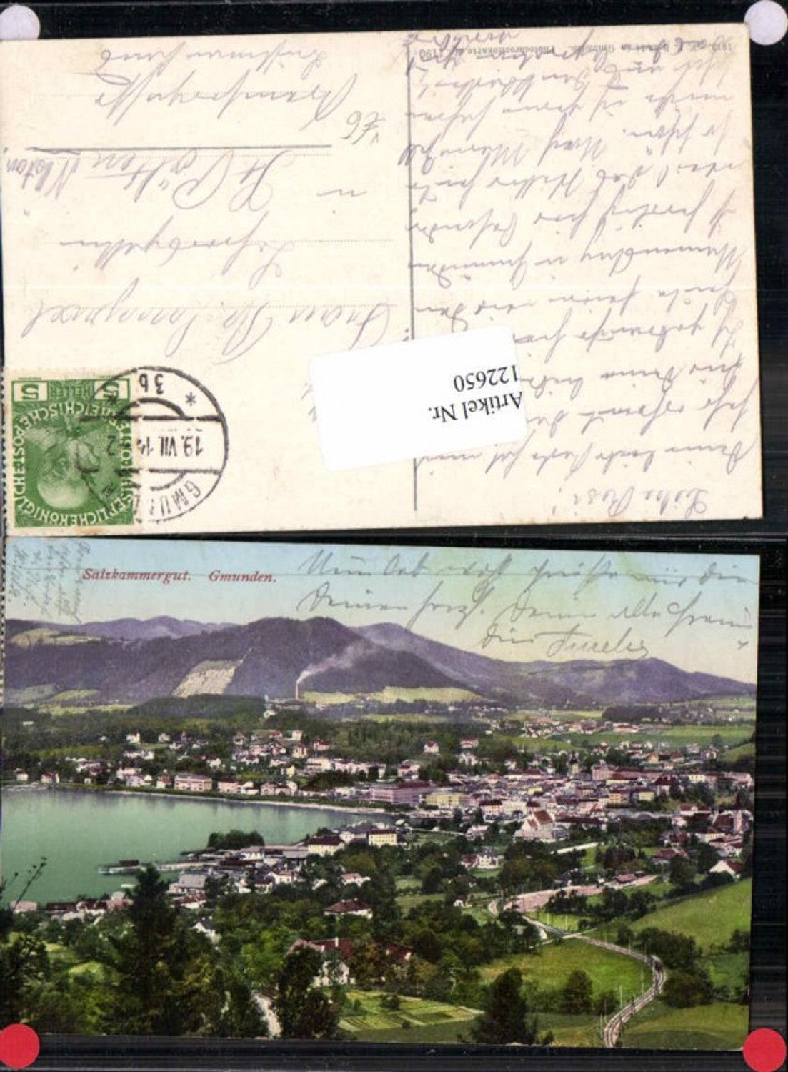 122650,Salzkammergut Gmunden am Traunsee Tolle AK Brandt 1190