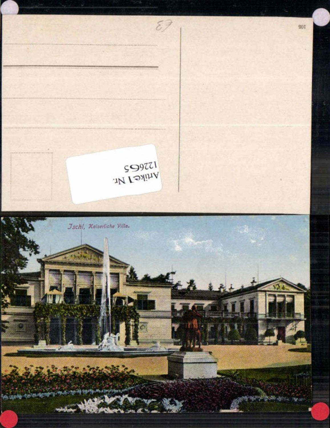 122665,Ischl Partie an der Kaiserlichen Villa 1910