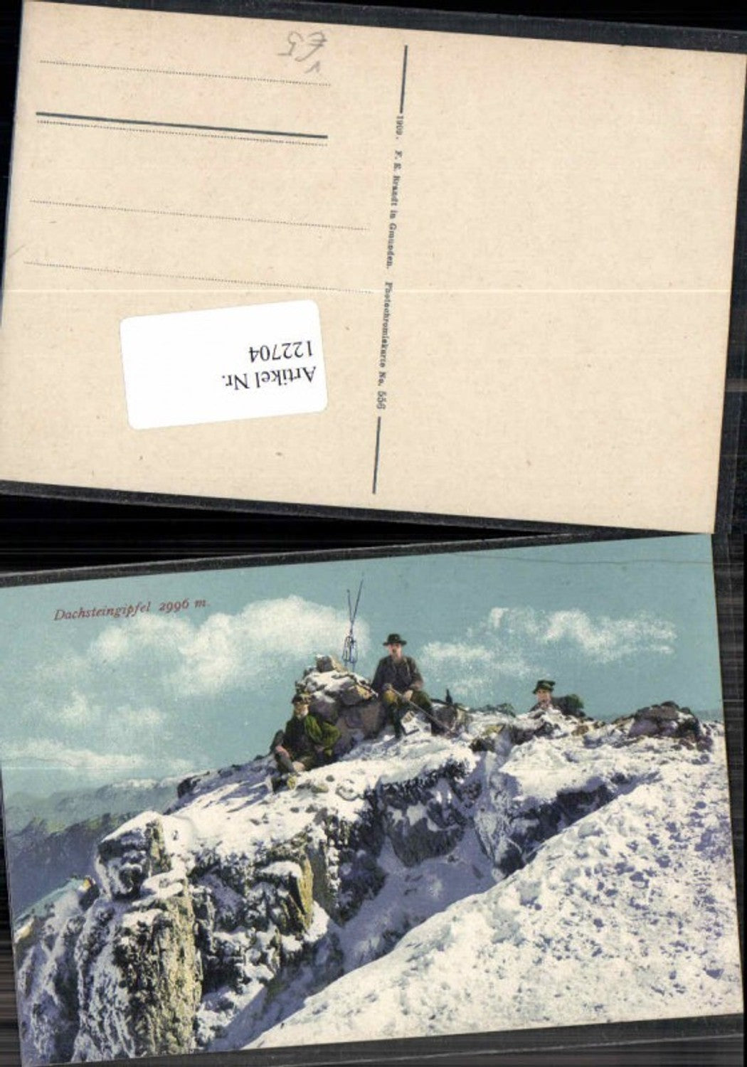 122704,Dachsteingipfel Dachstein bei Gosau Hallstatt Brandt 556