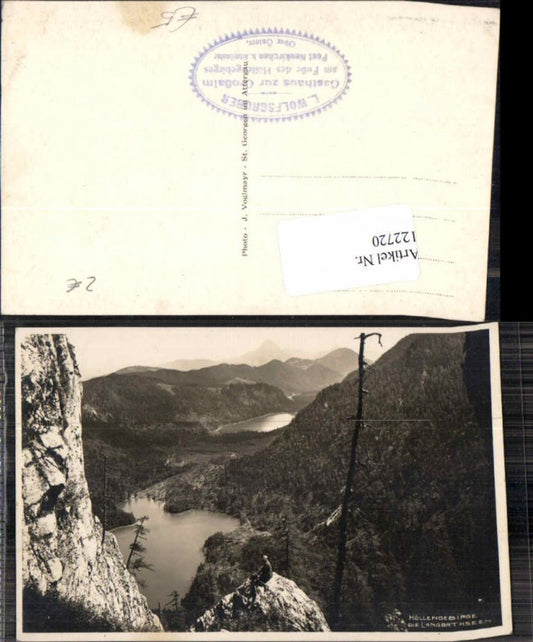 122720,Höllengebirge Langbathsee Ebensee 1930