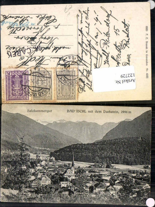 122729,Salzkammergut Bad Ischl m. Dachstein Brandt 4561