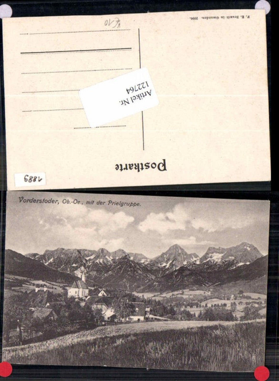 122764,Vorderstoder m. Prielgruppe Hinterstoder pub Brandt 2096