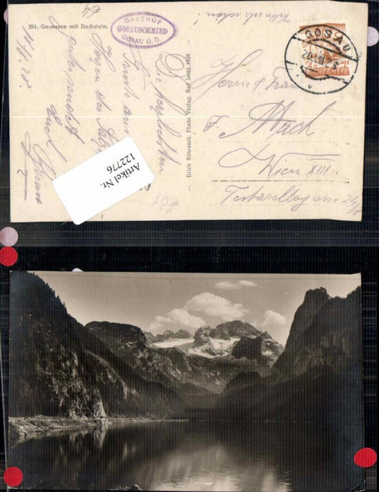 122776,Gosausee bei Gosau m. Dachstein 1925