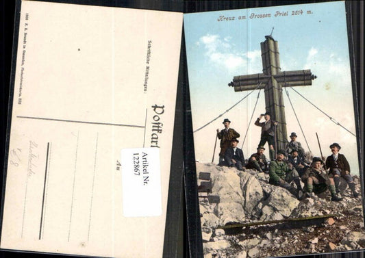 122867,Kreuz am grossen Priel bei Gosau Hinterstoder pub Brandt 883