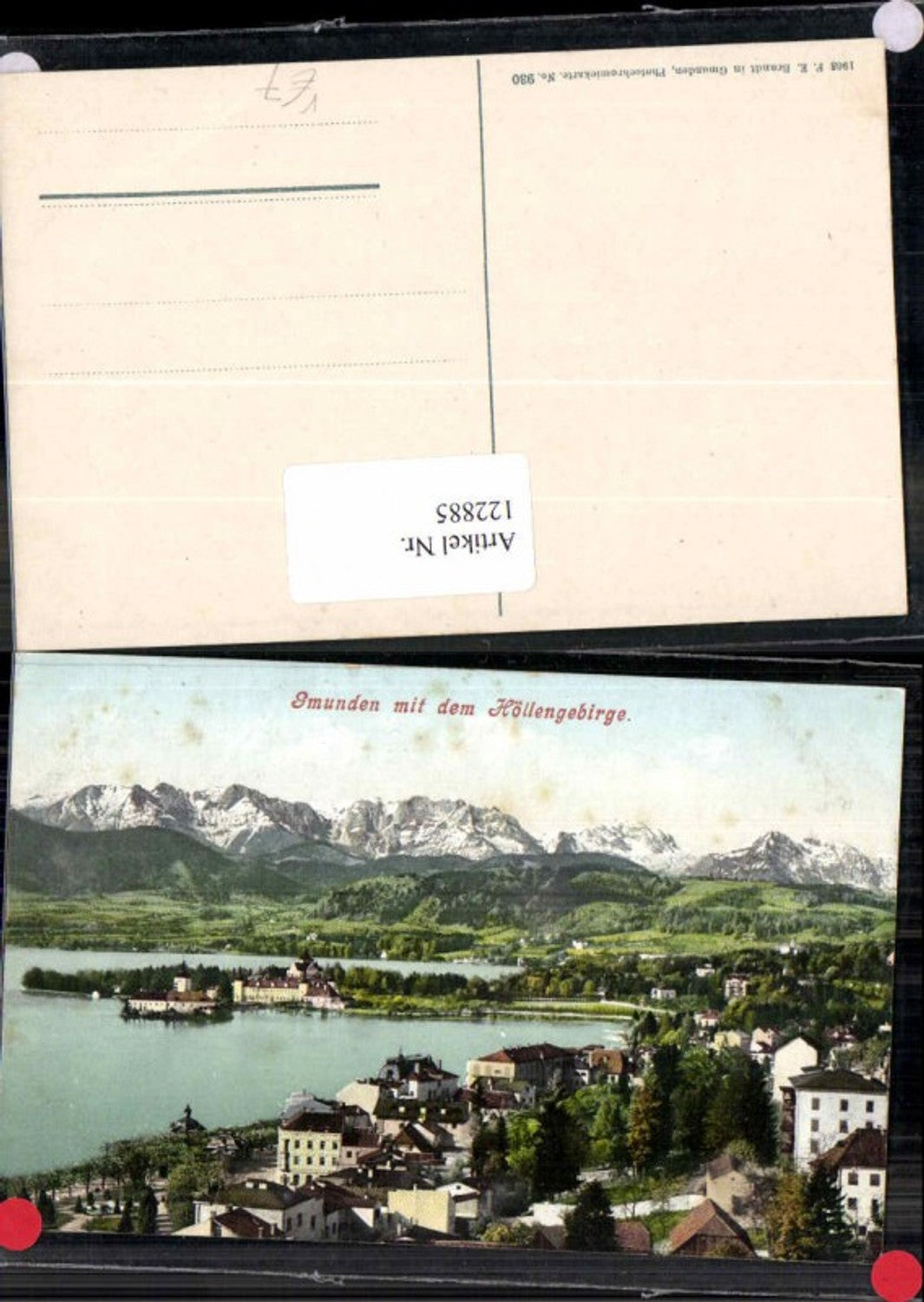 122885,Gmunden m.d. Höllengebirge Teilansicht pub Brandt 930