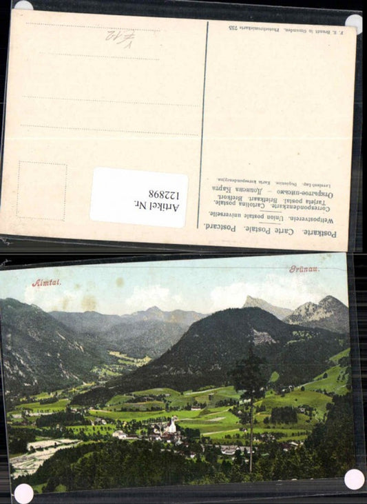 122898,Almtal Grünau im Almtal Ortsansicht pub Brandt 735