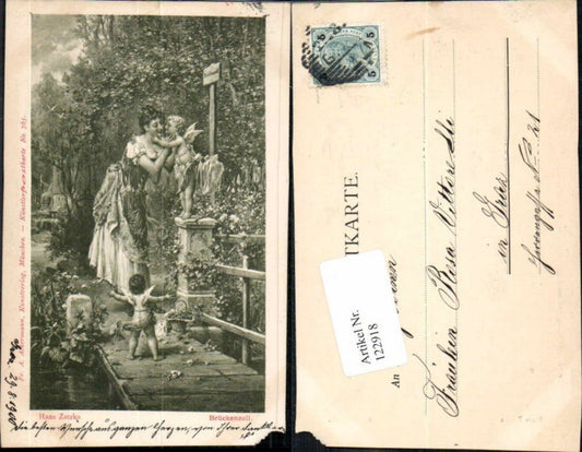 122918,Hans Zatzka Brückenzoll Jugendstil Art Nouveau pub Ackermann 765