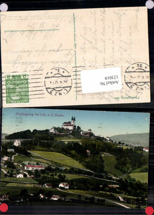 123019,Pöstlingberg bei Linz a.d. Donau Tolle Ansicht 1910