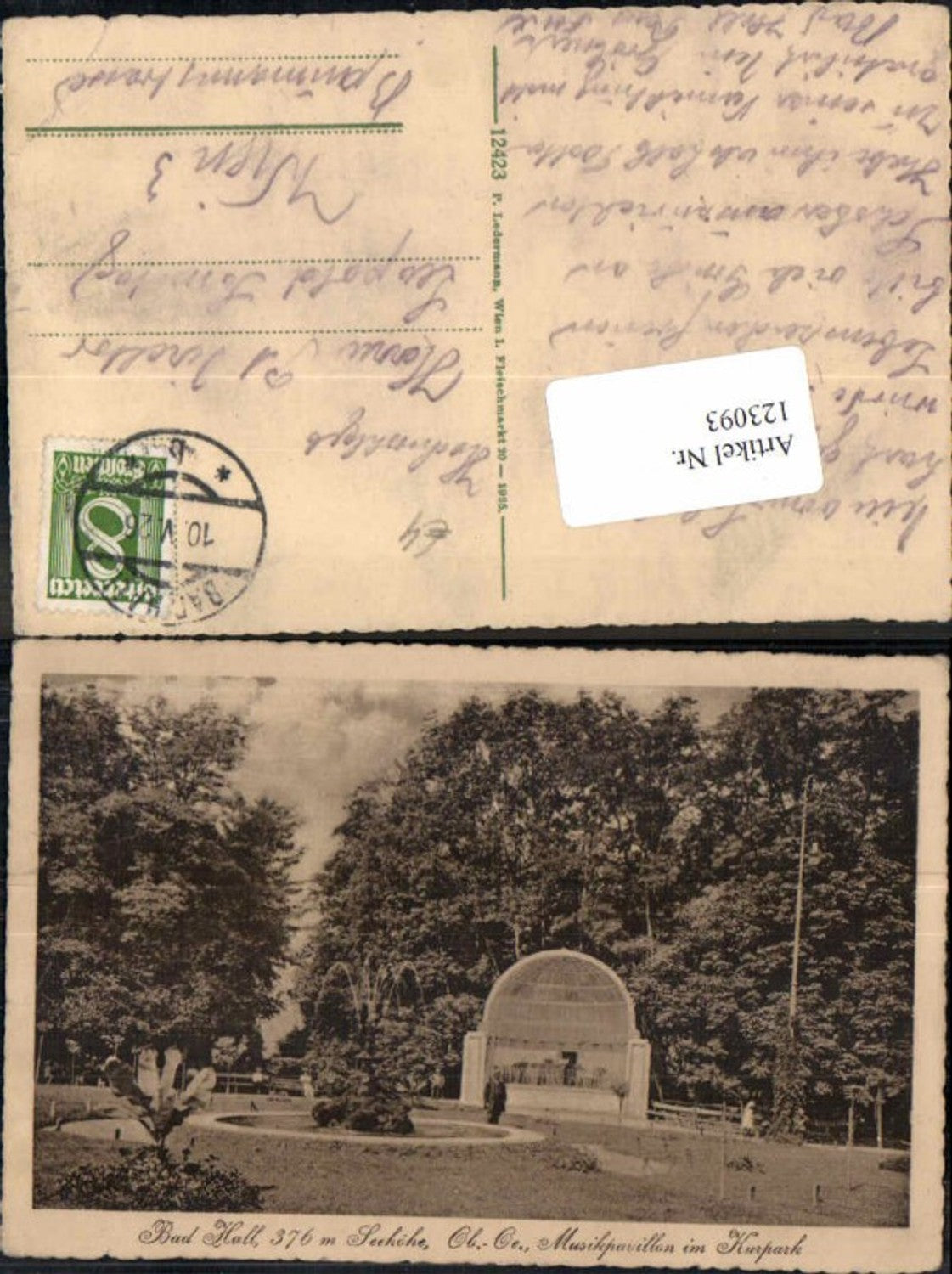 123093,Bad Hall bei Steyr Musikpavillon Kurpark