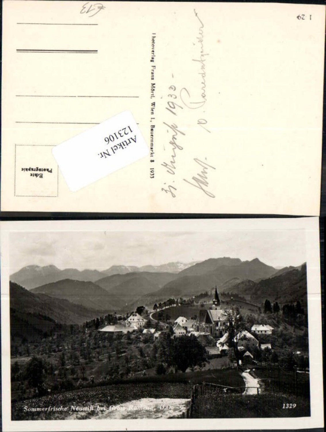 123106,Sommerfrische Neustift bei Grossraming Gross Raming Wegpartie 1933