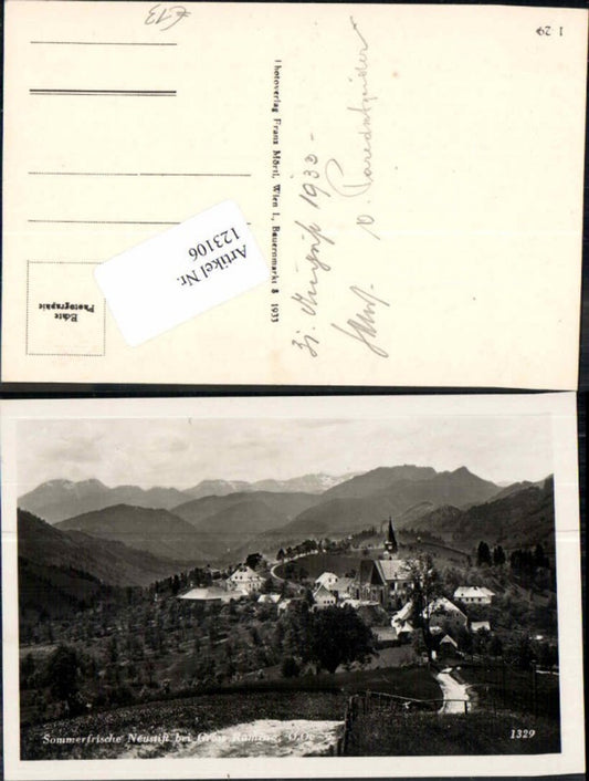 123106,Sommerfrische Neustift bei Grossraming Gross Raming Wegpartie 1933