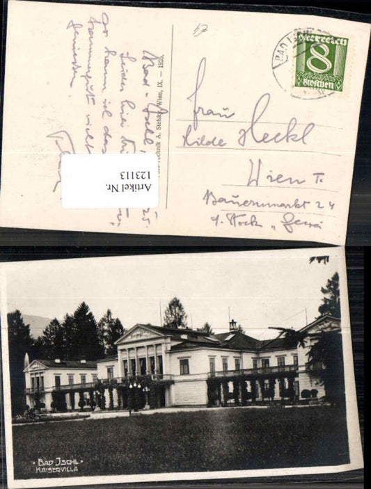 123113,Bad Ischl Kaiservilla 1925