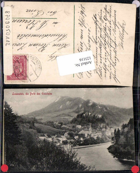 123116,Losenstein a.d. Enns 1917 Tolle Karte