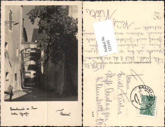 123193,Tolle FotoAK Braunau am Inn Alte Gasse pub Foto Kaiser