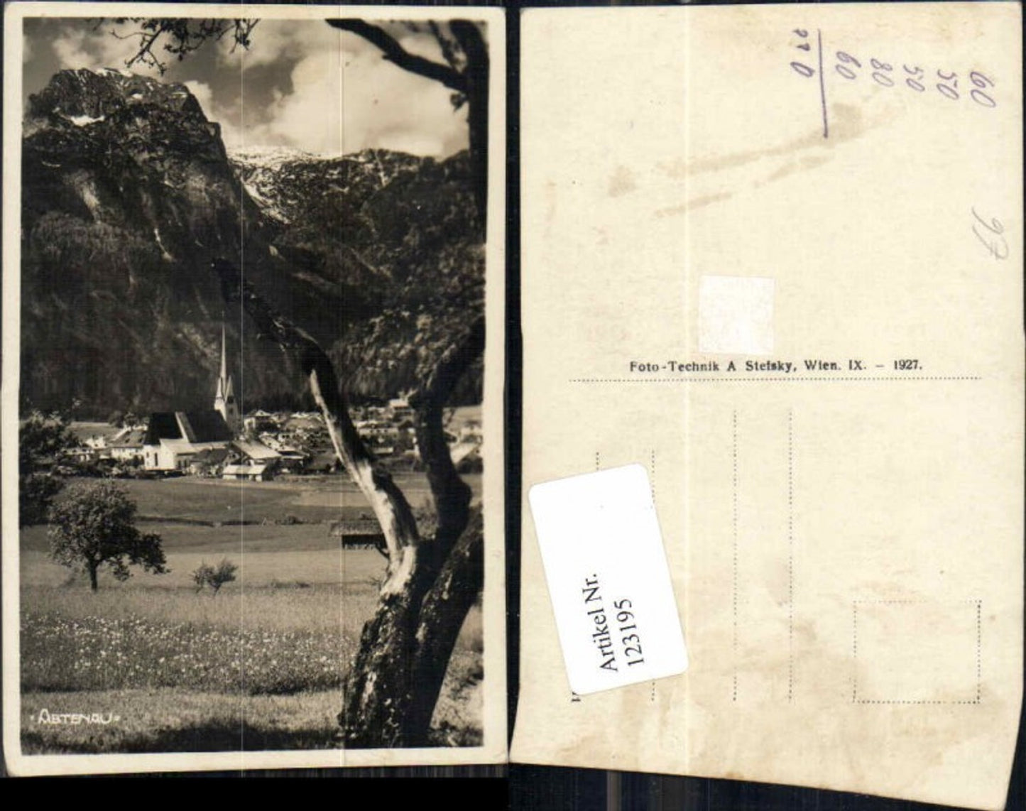 123195,Abtenau Totale 1927