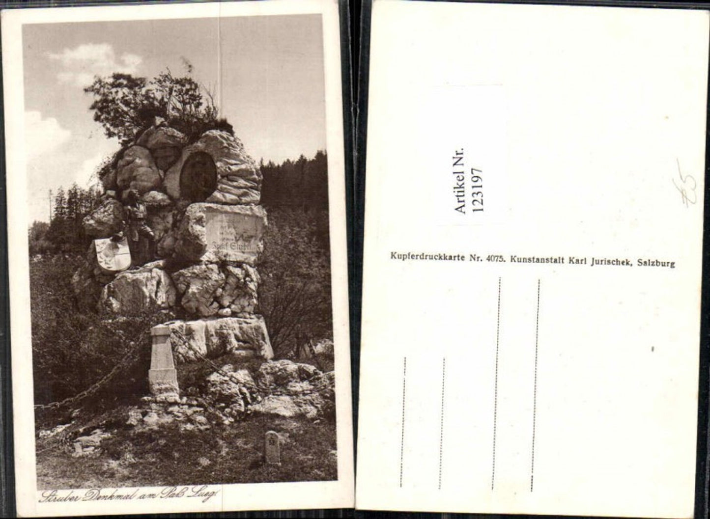 123197,Struber Denkmal am Pass Lueg Lofer