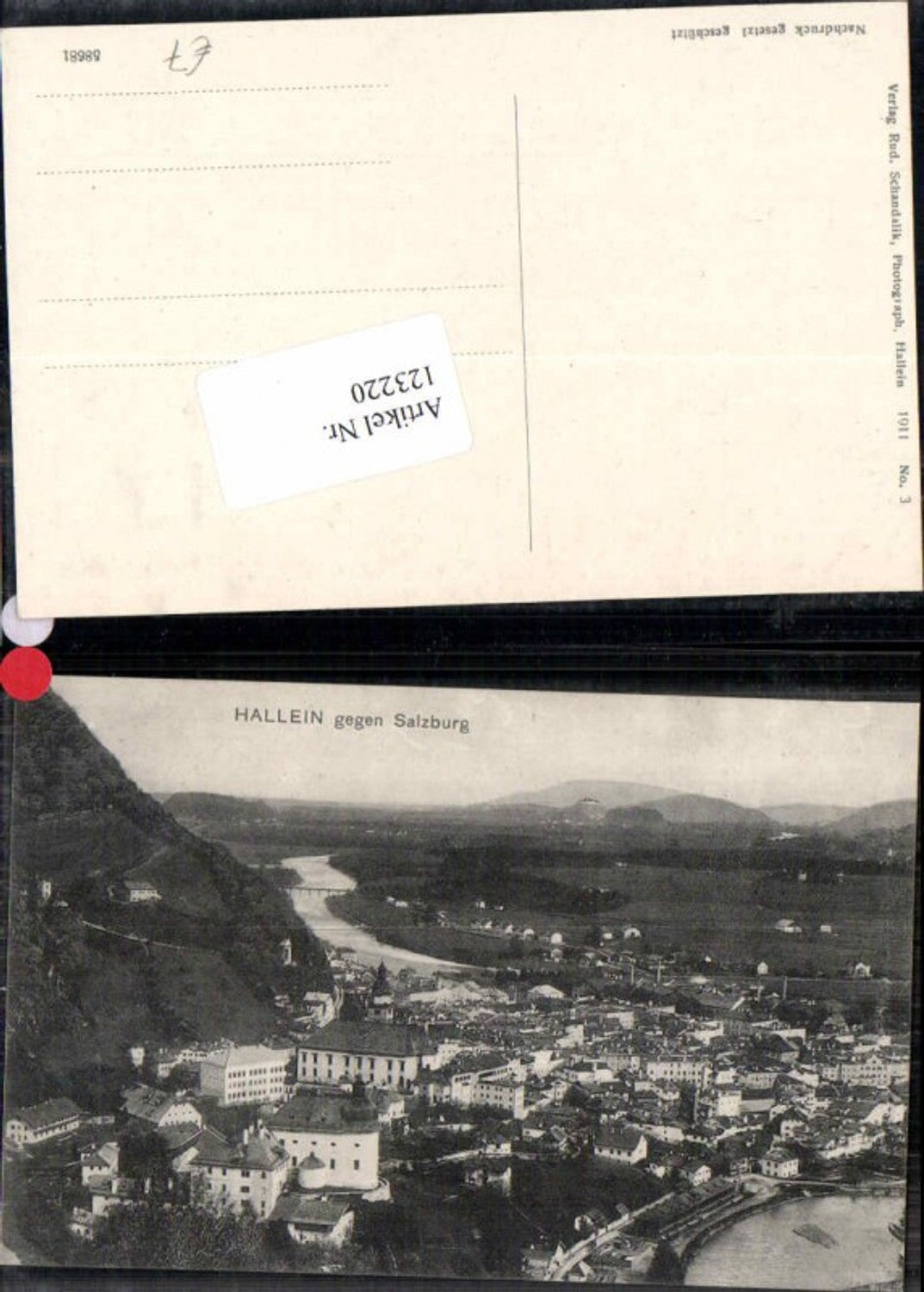 123220,Hallein gegen Salzburg um 1911