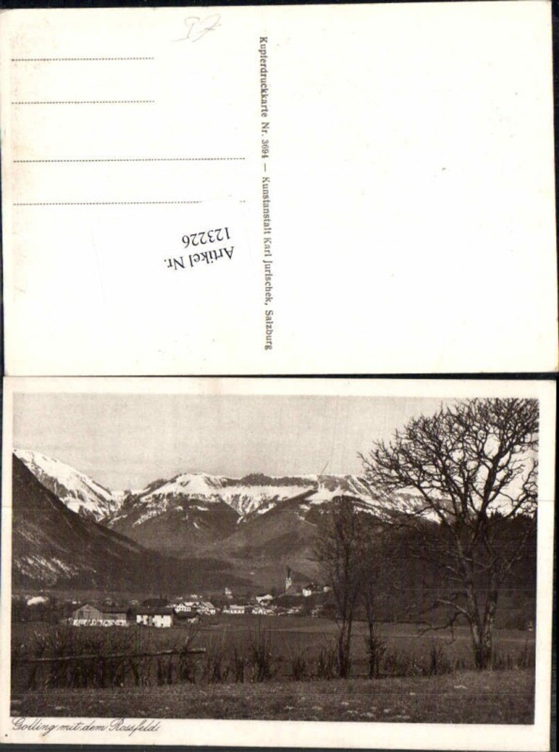 123226,Golling Totale Rossfeld 1920