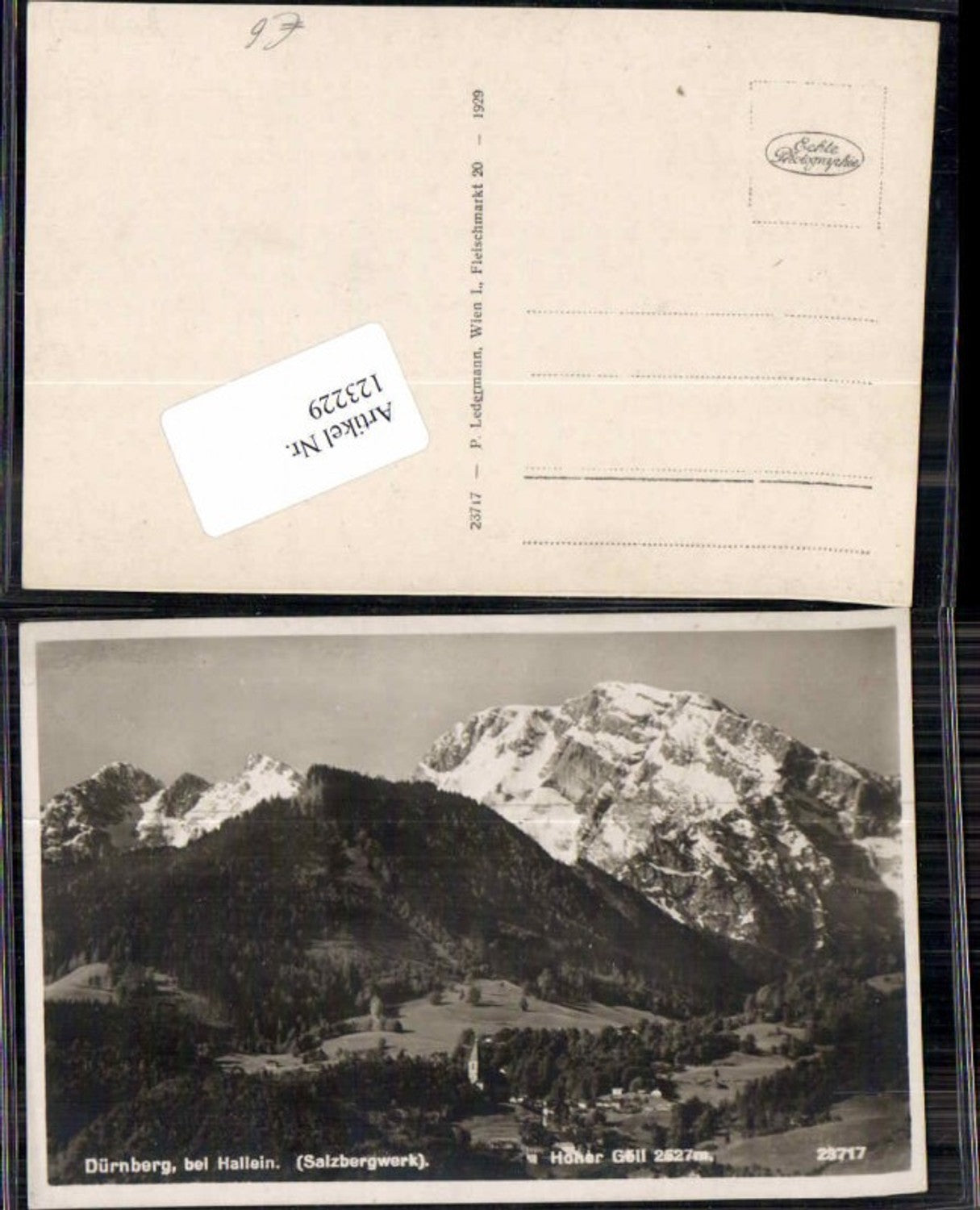 123229,Dürnberg bei Hallein Totale 1929