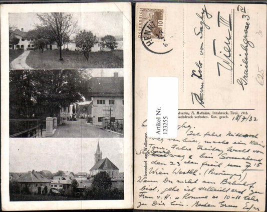 123255,seltene AK aus Henndorf am Wallersee 1918