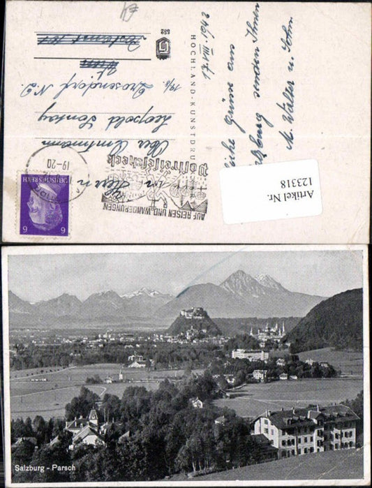 123318,Parsch Salzburg Teilansicht 1940