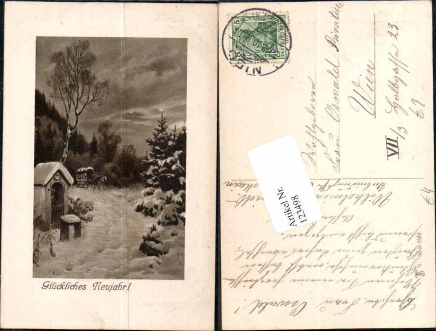 123498,Theo Stroefer 1062 Serie Neujahr Kutsche