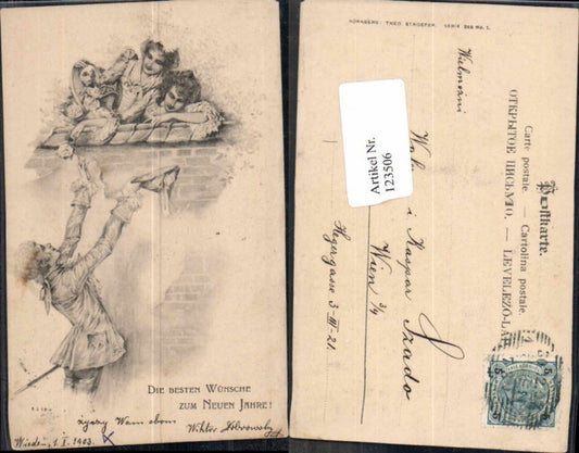 123506,Theo Stroefer Jugendstil Nr. 268-1 neujahr