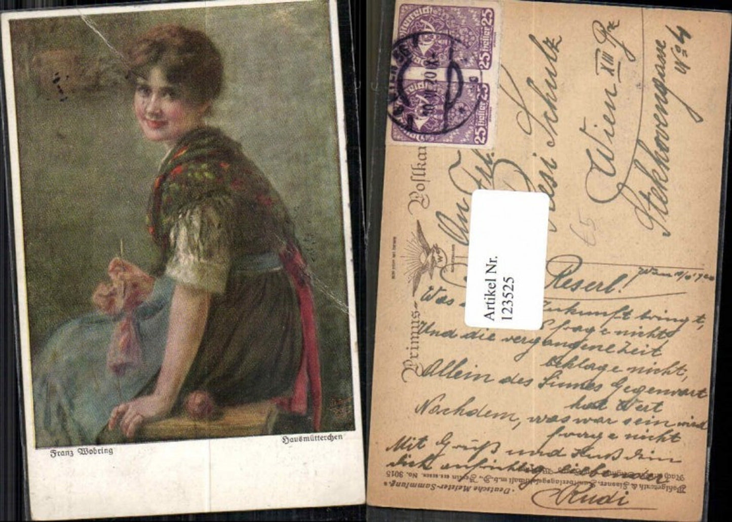 123525,Primus AK 3015 Franz Wobring Hausmütterchen Stricken strickt