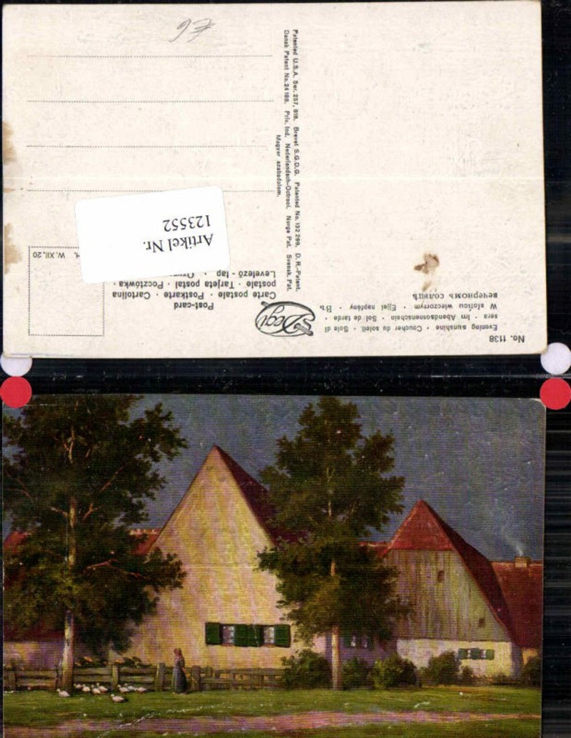 123552,Degi AK Ölgemälde 1138 Abendsonnenschein