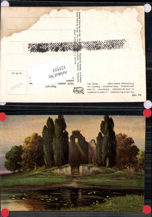 123553,Degi AK Ölgemälde 1016 Klosterruine