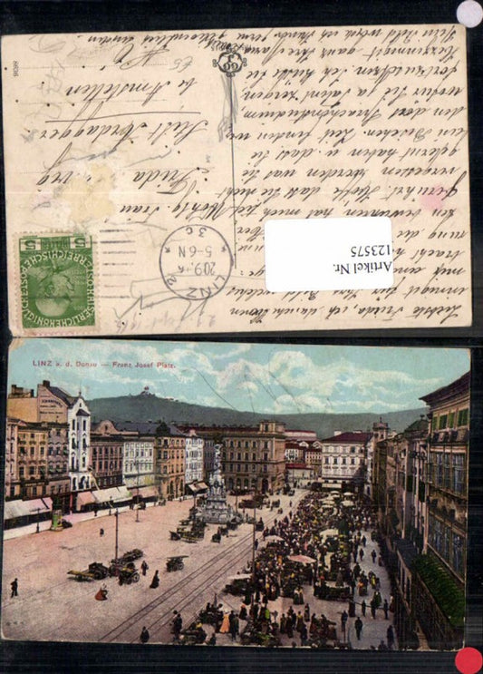 123575,Linz a.d. Donau Franz Josef Platz 1914