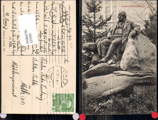 123593,Linz a.d. Donau Adalbert Stifter Denkmal